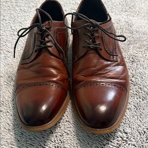 Stacy Adams Men's Brown Leather Cap-Toe Oxford
